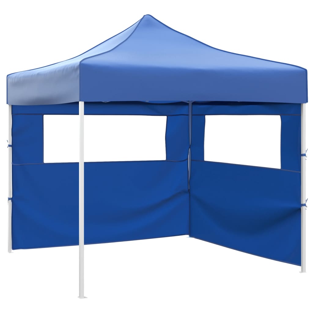 Vouwtent met 2 wanden 3x3 m blauw