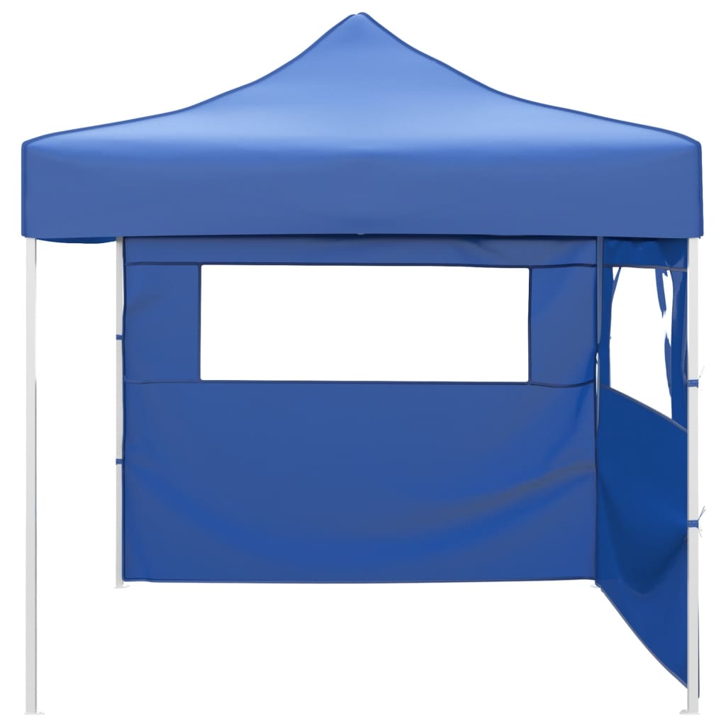 Vouwtent met 2 wanden 3x3 m blauw