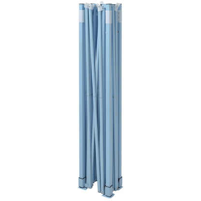 Vouwtent met 3 wanden 3x4,5 m blauw