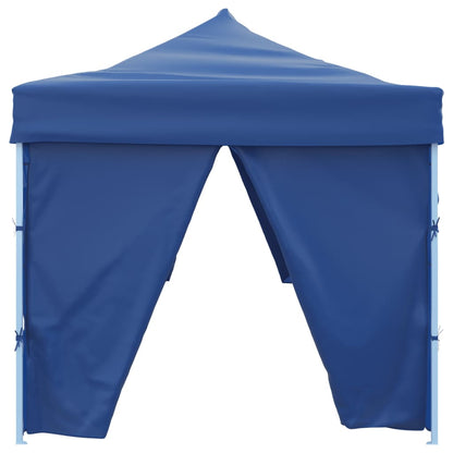 Vouwtent pop-up met 8 zijwanden 3x9 m blauw