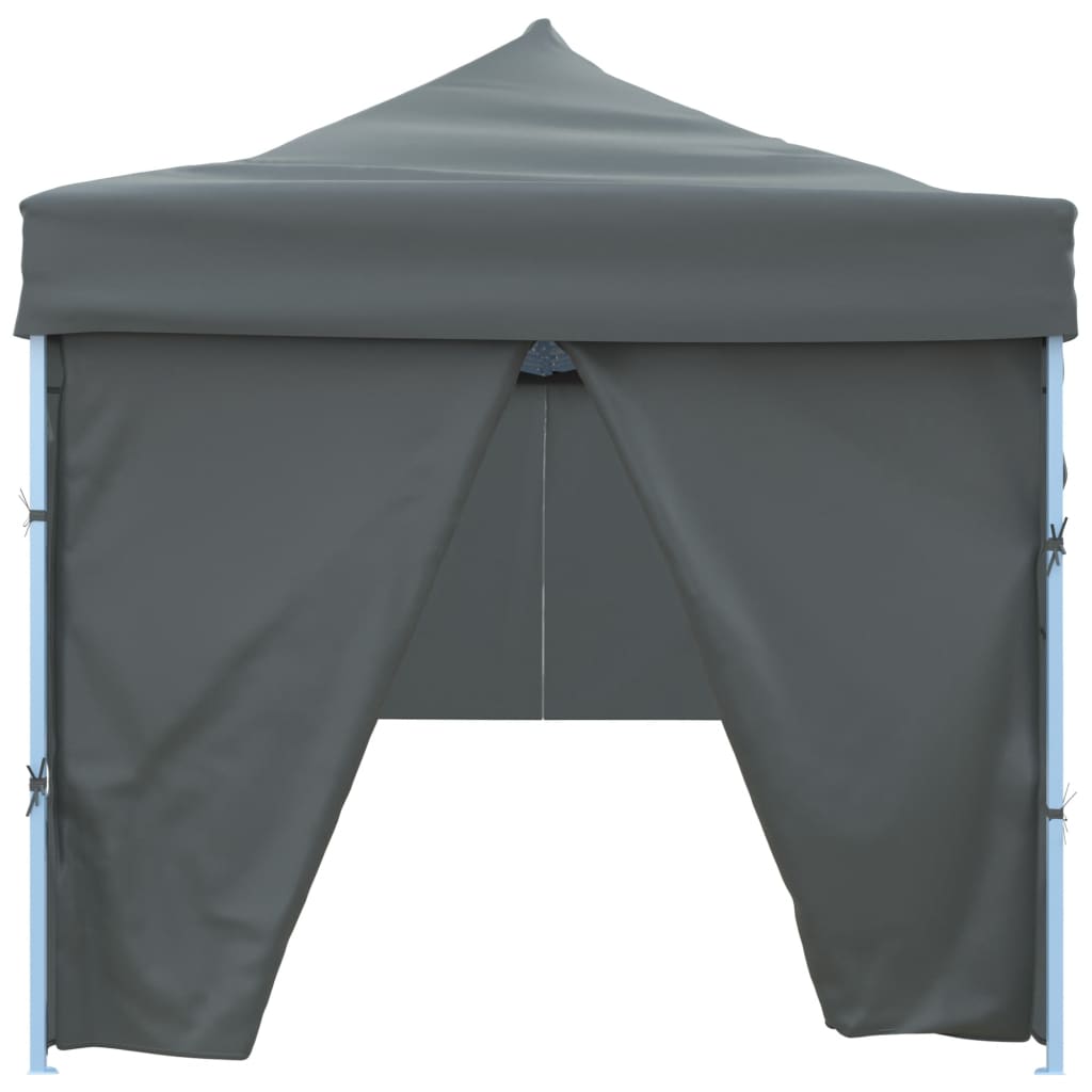 Vouwtent pop-up met 8 zijwanden 3x9 m antraciet