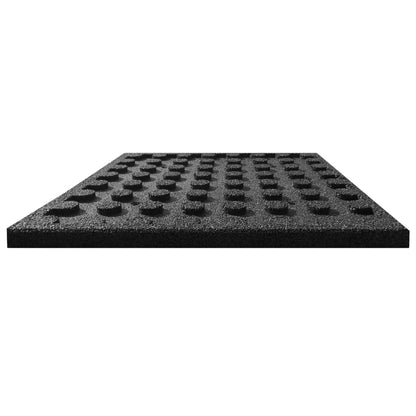 Valtegel 6 st 50x50x3 cm rubber zwart