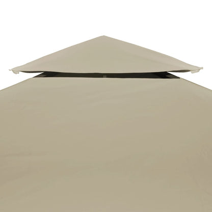 Vervangend tentdoek prieel 310 g/m² 3x3 m beige