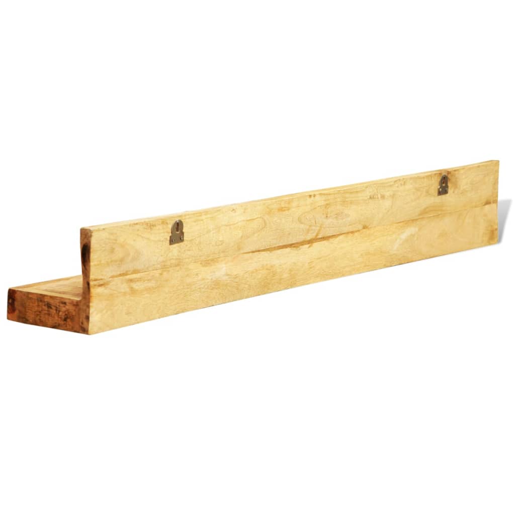 Wandschappen 2 st massief hout