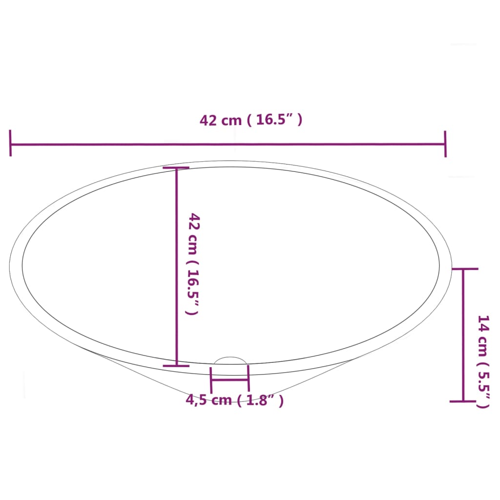 vidaXL Wasbakken 2 st 42x42x14 cm keramiek wit