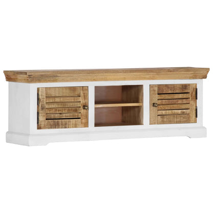 Tv-meubel 118x30x40 cm massief mangohout