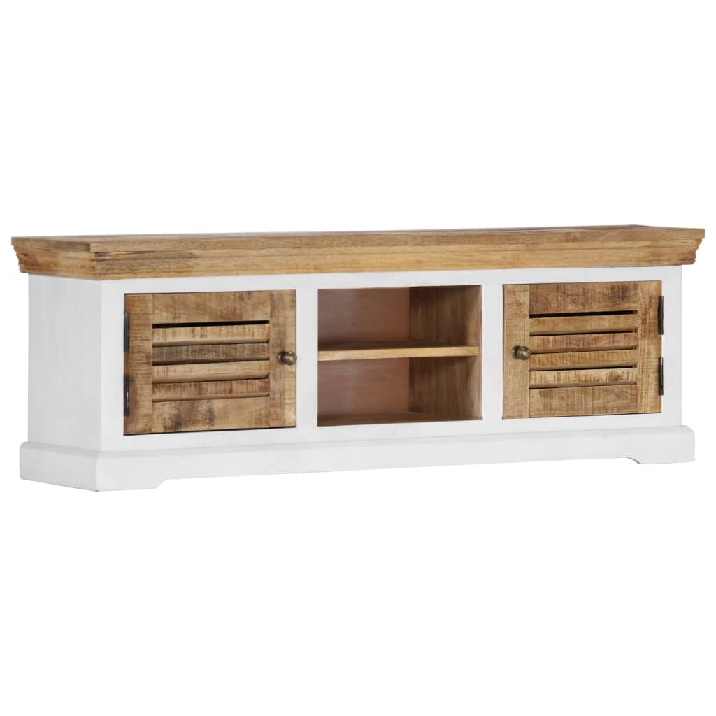 Tv-meubel 118x30x40 cm massief mangohout