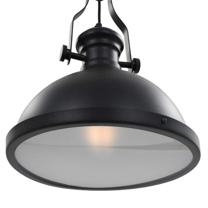 vidaXL Plafondlamp rond E27 zwart