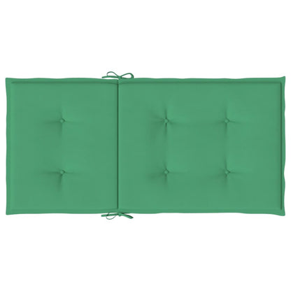 Tuinstoelkussens lage rug 4 st 100x50x3 cm oxford stof groen