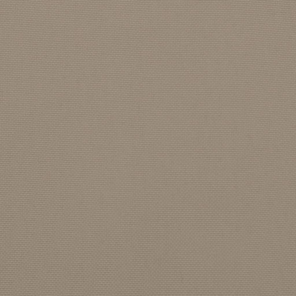 Tuinstoelkussens lage rug 4 st 100x50x3 cm oxford stof taupe