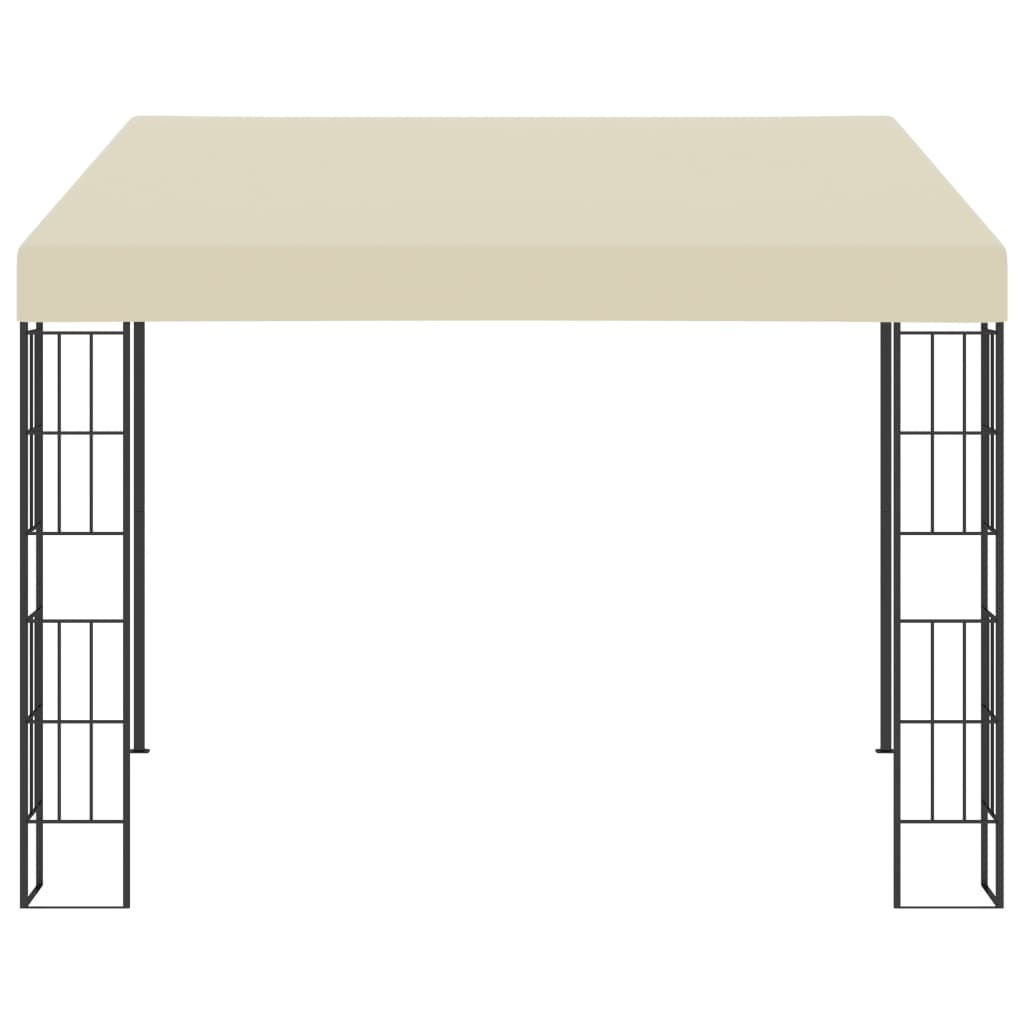 Wandprieel 3x3 m stof crèmekleurig