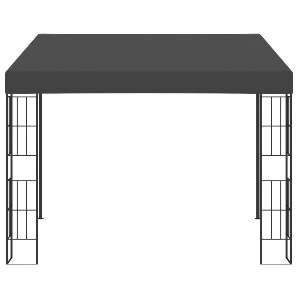 Wandprieel 3x3 m stof antracietkleurig