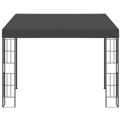 Wandprieel 3x3 m stof antracietkleurig