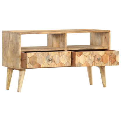 Tv-meubel 90x30x50 cm massief mangohout