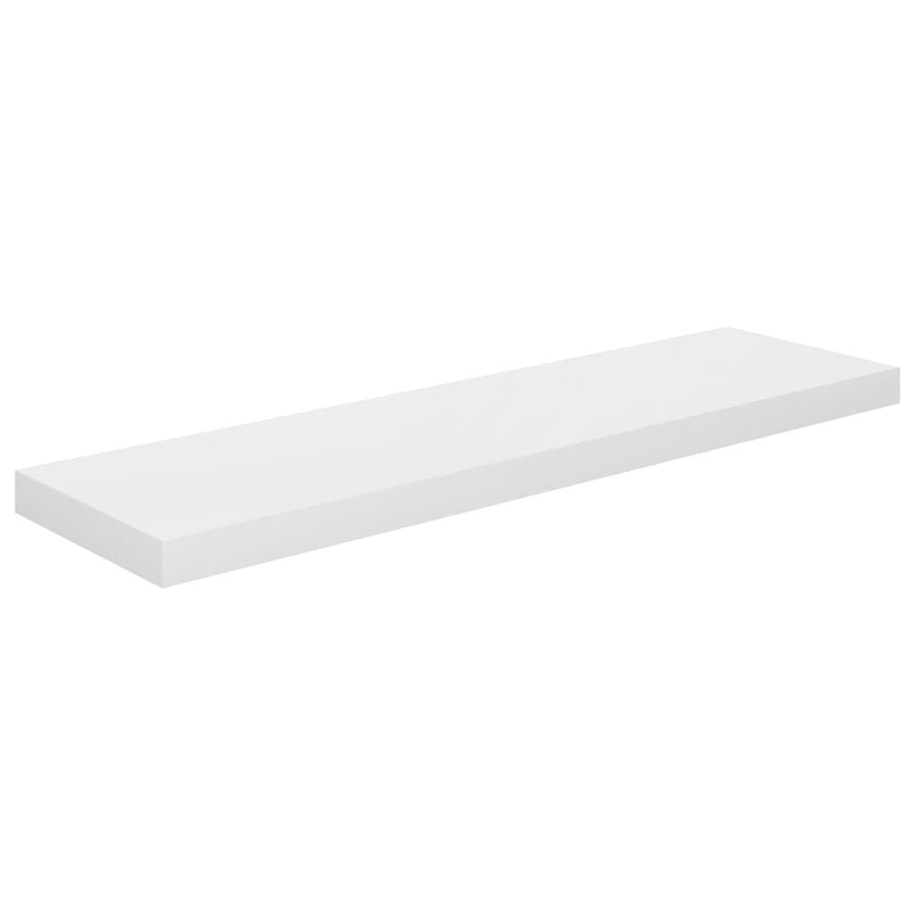 Wandschappen zwevend 4 st 90x23,5x3,8 cm MDF hoogglans wit