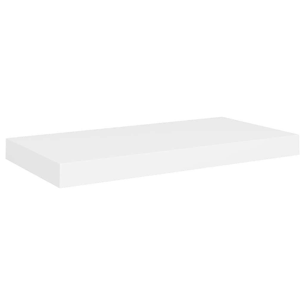 Wandschappen zwevend 4 st 50x23x3,8 cm MDF wit