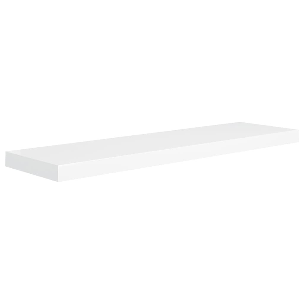 Wandschappen zwevend 4 st 90x23,5x3,8 cm MDF wit