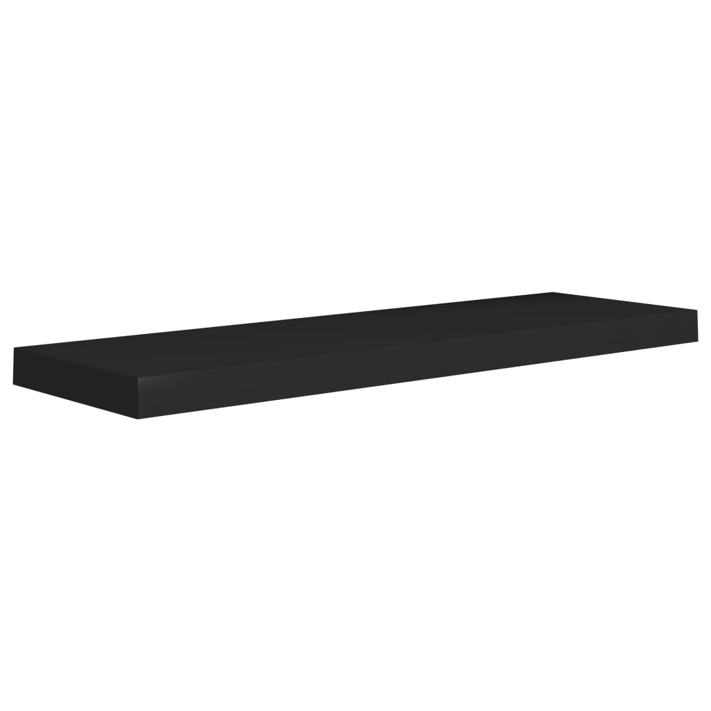 Wandschappen zwevend 4 st 80x23,5x3,8 cm MDF zwart