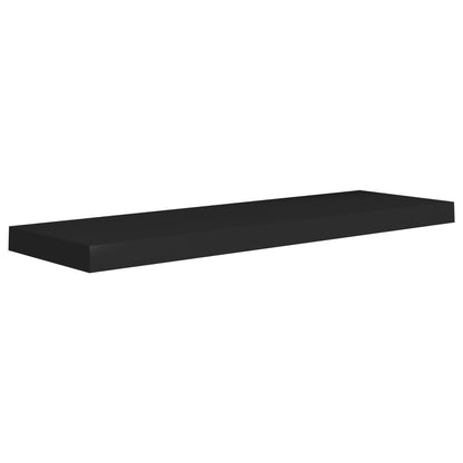 Wandschappen zwevend 4 st 80x23,5x3,8 cm MDF zwart