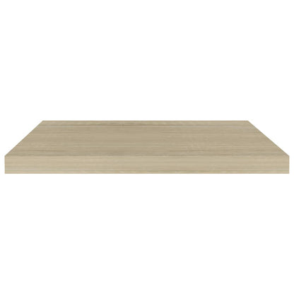 Wandschappen zwevend 4 st 60x23,5x3,8 cm MDF eikenkleurig