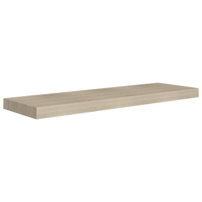 Wandschappen zwevend 2 st 80x23,5x3,8 cm MDF eikenkleurig