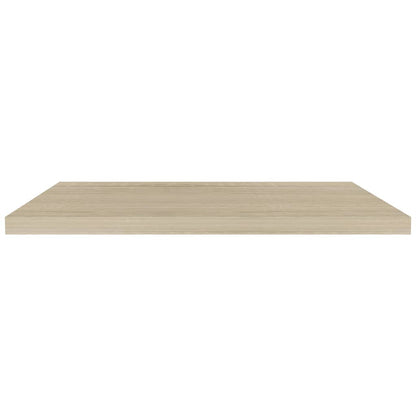 Wandschappen zwevend 2 st 90x23,5x3,8 cm MDF eikenkleurig