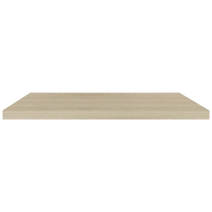 Wandschappen zwevend 4 st 90x23,5x3,8 cm MDF eikenkleurig