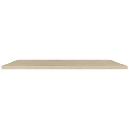 Wandschappen zwevend 2 st 120x23,5x3,8 cm MDF eikenkleurig