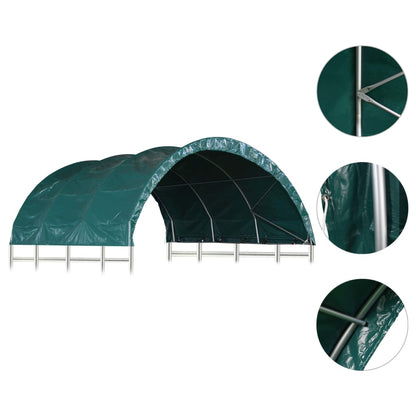 Veetent 3,7x3,7 m PVC groen