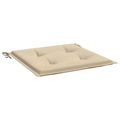 Tuinstoelkussens 6 st 40x40x3 cm oxford stof beige