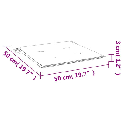 Tuinstoelkussens 6 st 50x50x3 cm oxford stof antracietkleurig