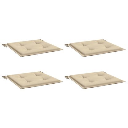 Tuinstoelkussens 4 st 50x50x3 cm oxford stof beige