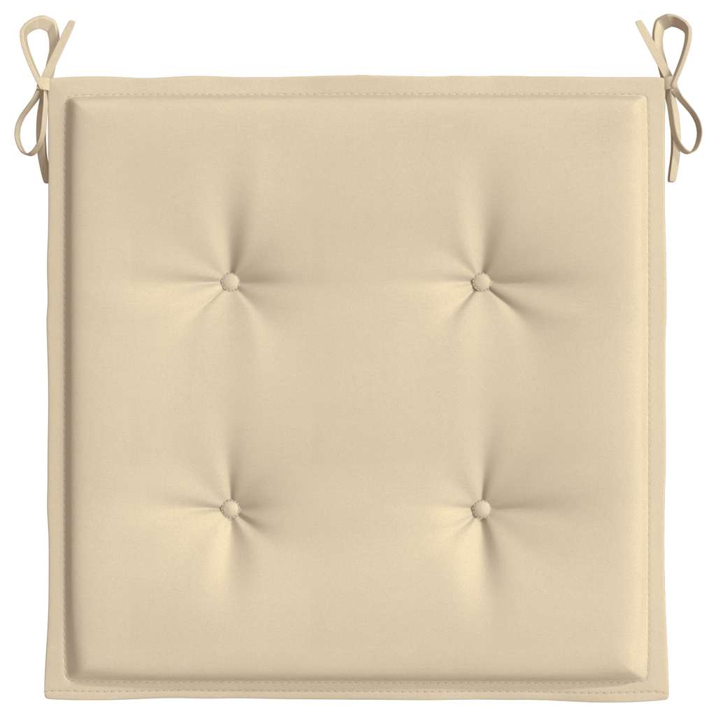 Tuinstoelkussens 6 st 50x50x3 cm oxford stof beige