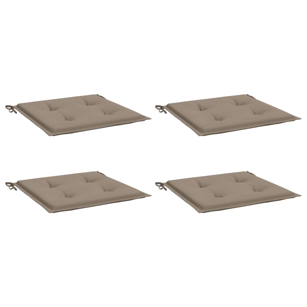 Tuinstoelkussens 4 st 50x50x3 cm oxford stof taupe