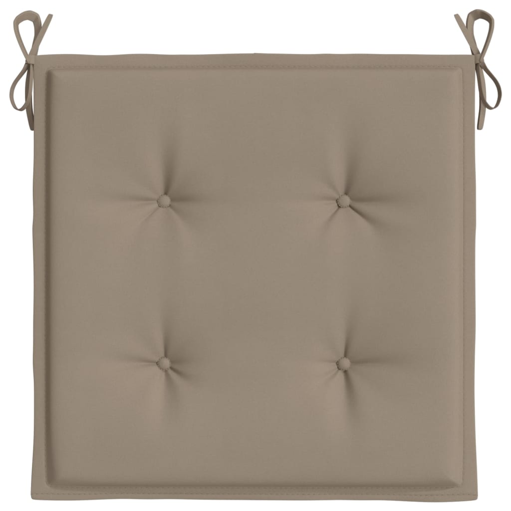 Tuinstoelkussens 4 st 50x50x3 cm oxford stof taupe