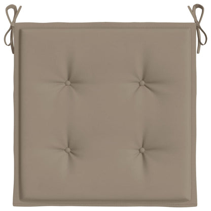 Tuinstoelkussens 6 st 50x50x3 cm oxford stof taupe