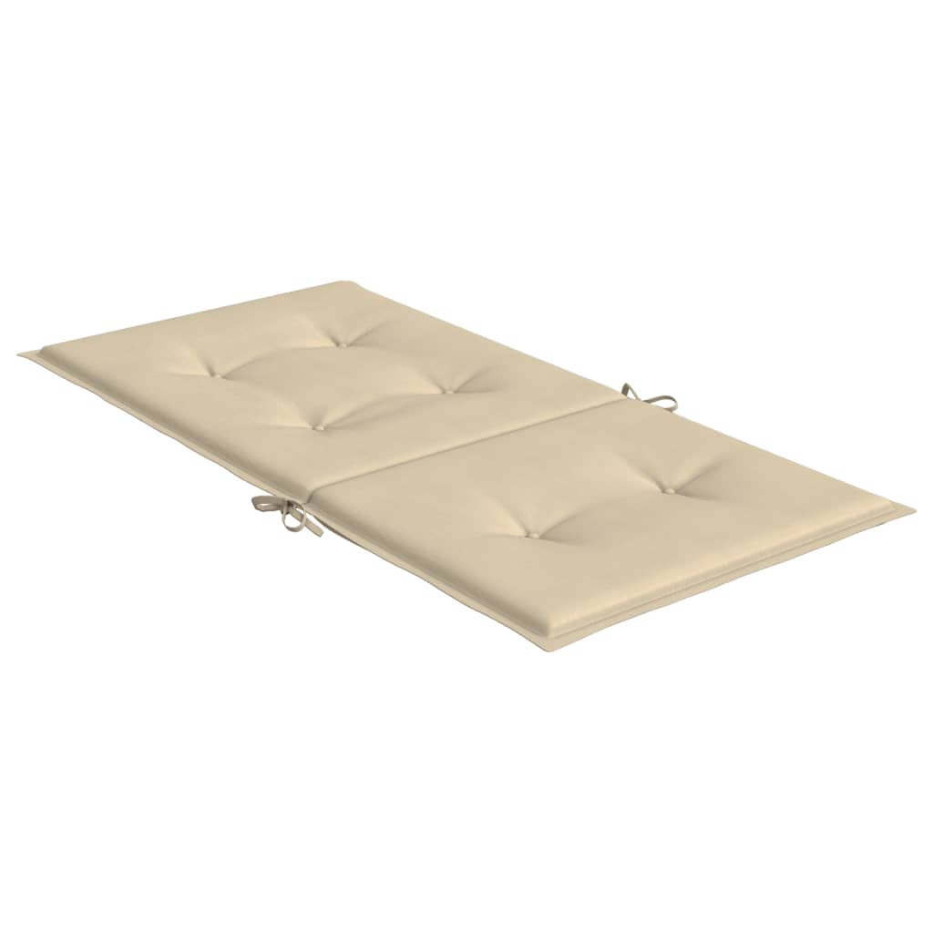 Tuinstoelkussens 6 st 100x50x3 cm oxford stof beige