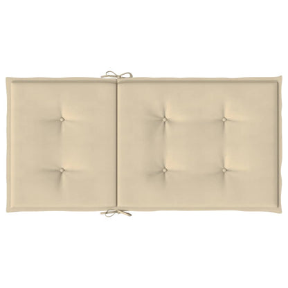 Tuinstoelkussens 6 st 100x50x3 cm oxford stof beige