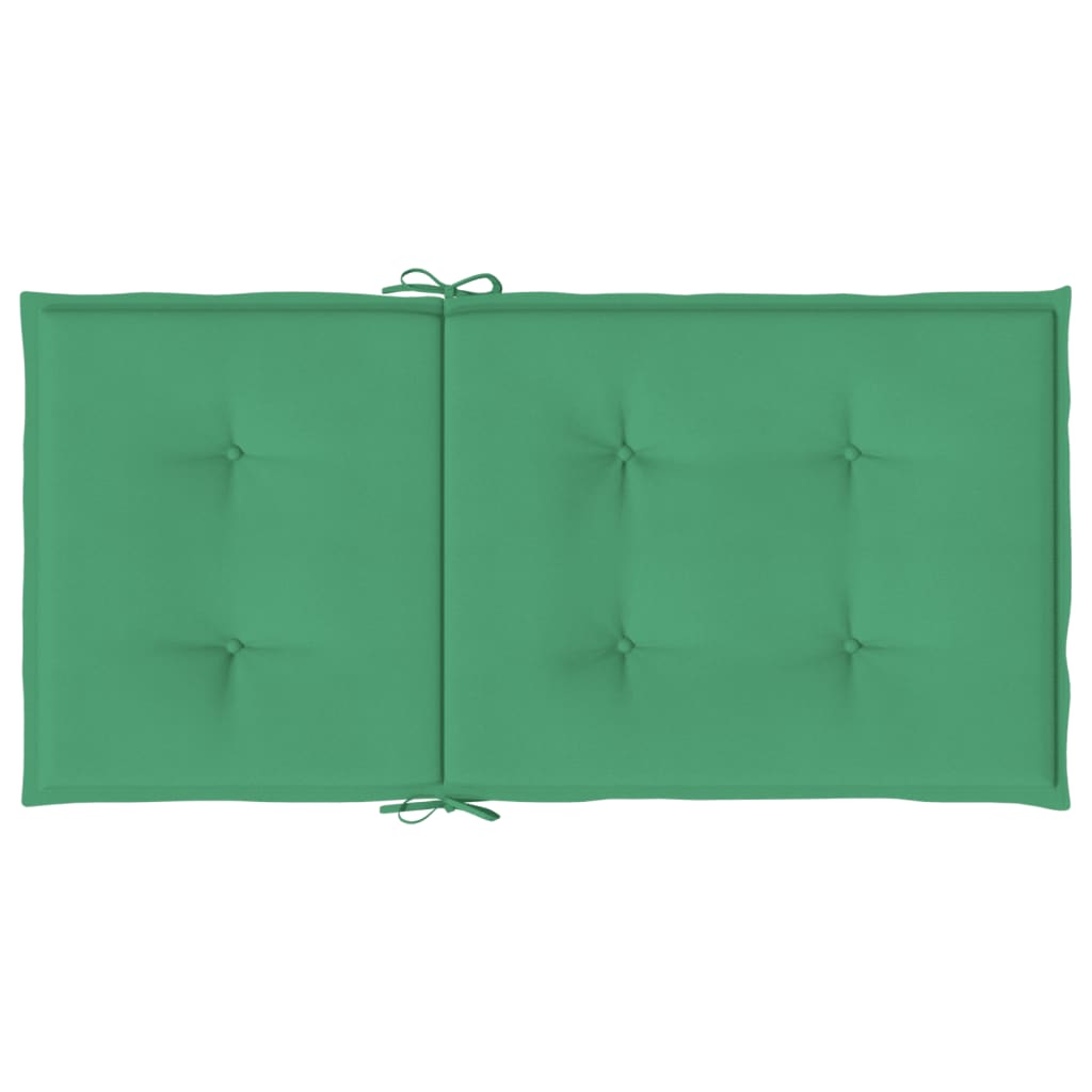 Tuinstoelkussens 6 st 100x50x3 cm oxford stof groen