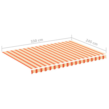 Vervangingsdoek voor luifel 3,5x2,5 m geel en oranje