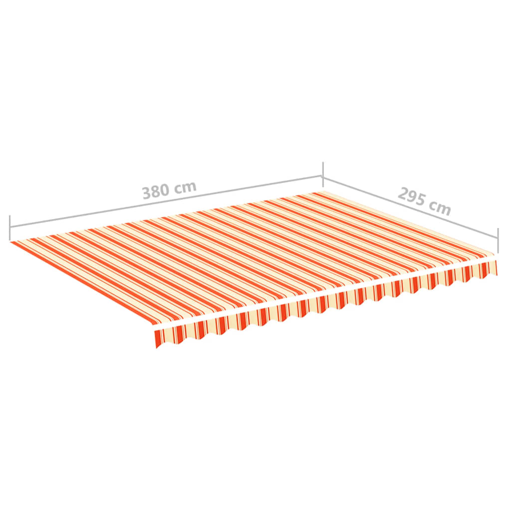 Vervangingsdoek voor luifel 4x3 m geel en oranje