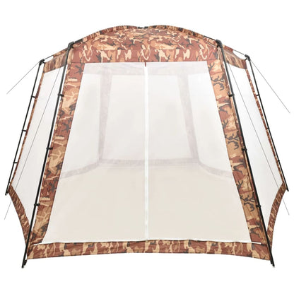 Zwembadtent 500x433x250 cm stof camouflage