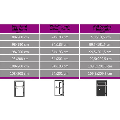 Voordeur 100x200 cm aluminium en PVC antraciet