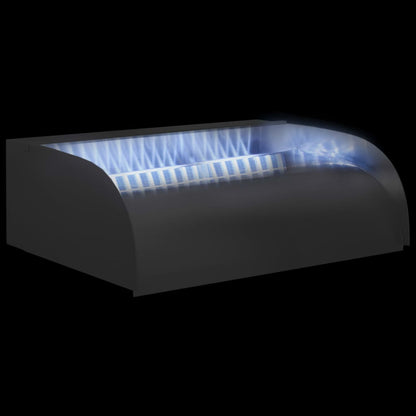 Waterval met LED's 45x34x14 cm roestvrij staal 304