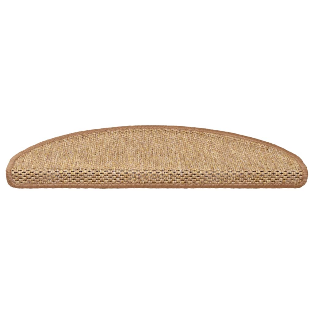 Trapmatten zelfklevend 15 st sisal-look 65x21x4 cm sisalkleurig