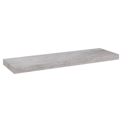 Wandschappen zwevend 4 st 80x23,5x3,8 cm MDF betongrijs