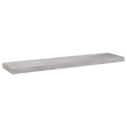 Wandschappen zwevend 4 st 90x23,5x3,8 cm MDF betongrijs