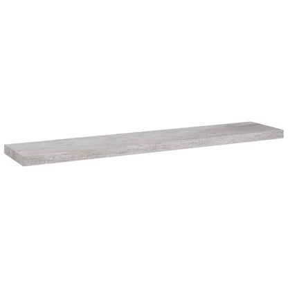 Wandschappen zwevend 4 st 120x23,5x3,8 cm MDF betongrijs