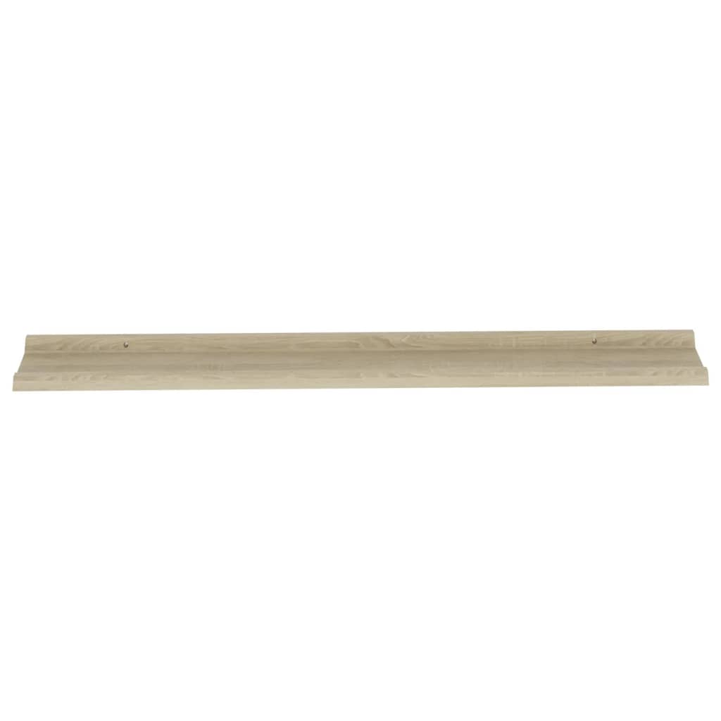 Wandschappen 4 st 115x9x3 cm sonoma eikenkleurig