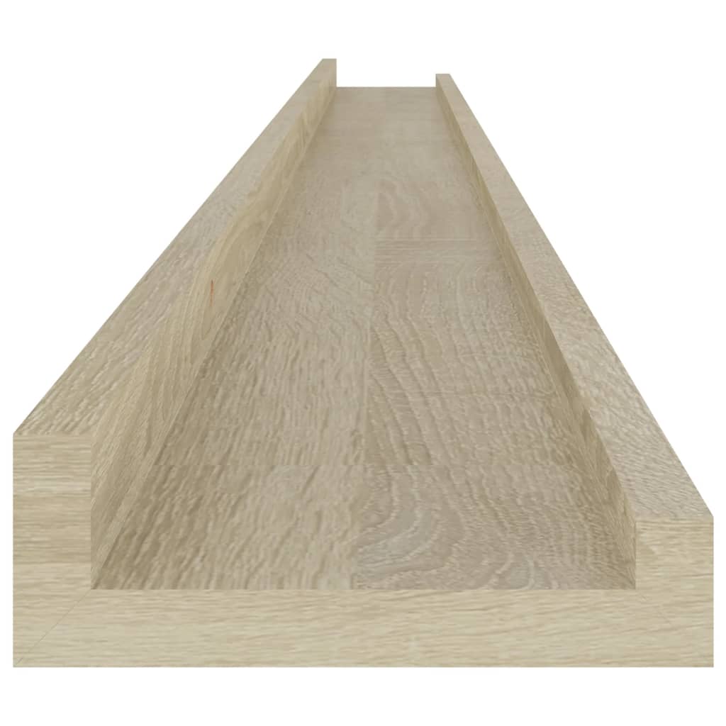 Wandschappen 4 st 115x9x3 cm sonoma eikenkleurig